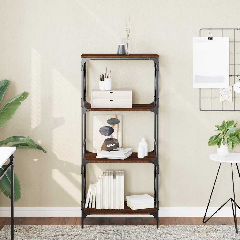 Bücherregal Braun Eiche mit 4 Böden