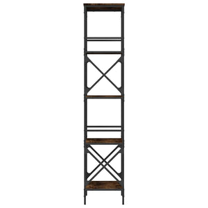 Bücherregal Räuchereiche, 5 Böden, 171 cm hoch