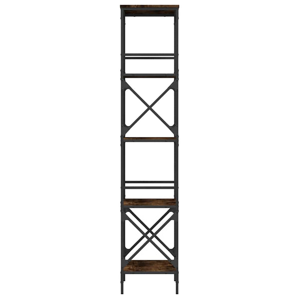 Bücherregal Räuchereiche, 5 Böden, 171 cm hoch