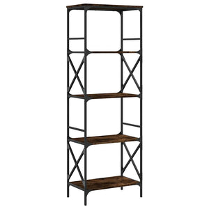 Bücherregal Räuchereiche, 5 Böden, 171 cm hoch
