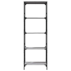 Bücherregal Grau Sonoma 5 Böden 171 cm