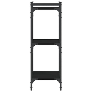 Schwarzes Bücherregal mit 3 Böden