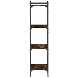 Bücherregal Räuchereiche, 4 Böden, 120 cm hoch