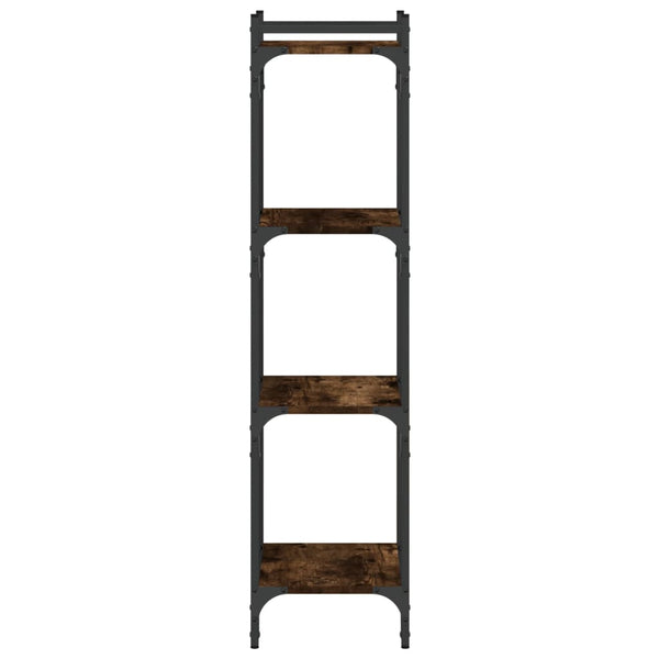 Bücherregal Räuchereiche, 4 Böden, 120 cm hoch