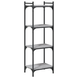 Bücherregal Grau Sonoma 4 Böden 40x120 cm