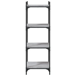 Bücherregal Grau Sonoma 4 Böden 40x120 cm