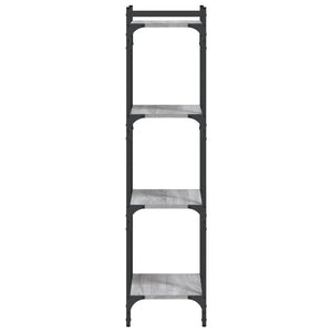 Bücherregal Grau Sonoma 4 Böden 40x120 cm