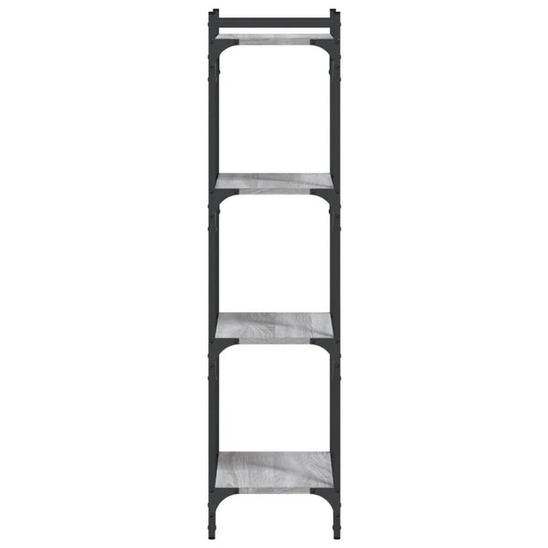 Bücherregal Grau Sonoma 4 Böden 40x120 cm