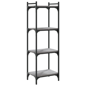 Bücherregal Grau Sonoma 4 Böden 40x120 cm