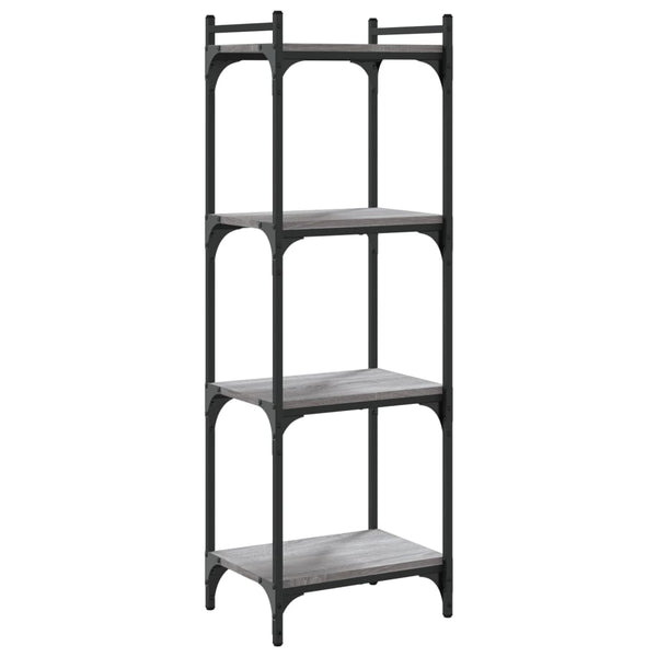 Bücherregal Grau Sonoma 4 Böden 40x120 cm