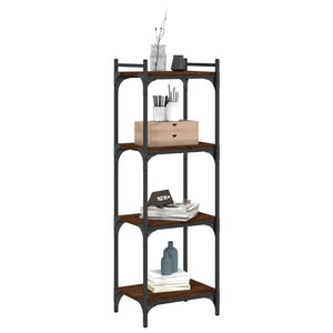 Bücherregal Braun Eiche-Optik 4 Böden