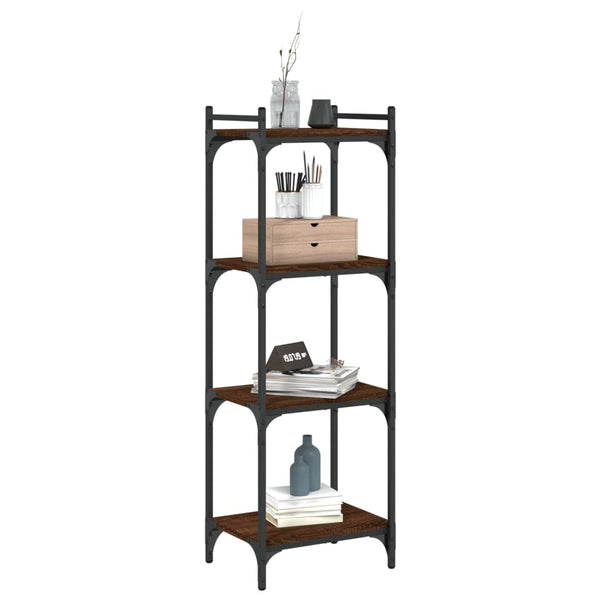 Bücherregal Braun Eiche-Optik 4 Böden