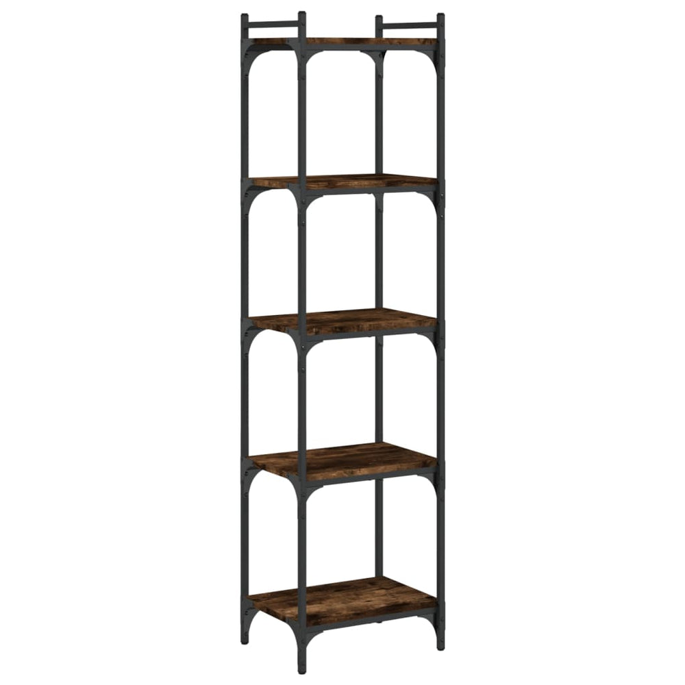 vidaXL Bibliothèque 5 étagères Chêne fumé 40x30x154 cm Bois d'ingénierie