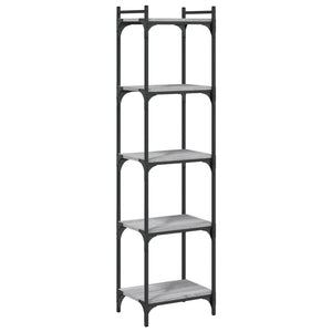 Bücherregal Grau Sonoma 40x30x154 cm