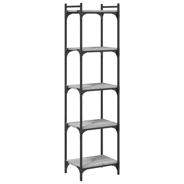 Bücherregal Grau Sonoma 40x30x154 cm