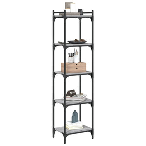 Bücherregal Grau Sonoma 40x30x154 cm