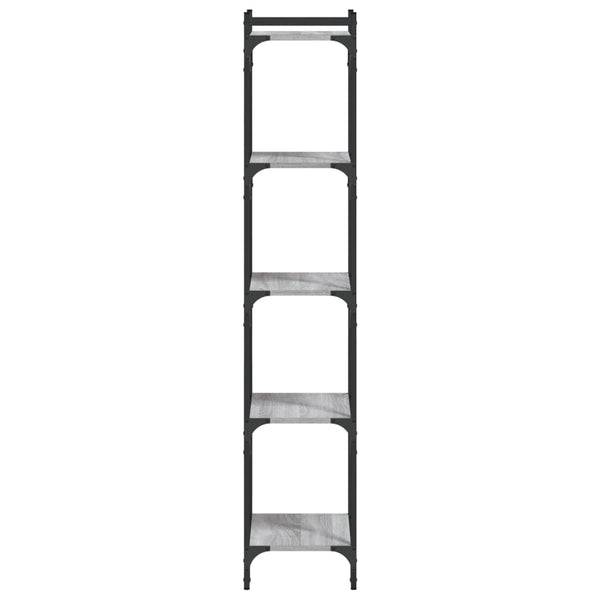 Bücherregal Grau Sonoma 40x30x154 cm