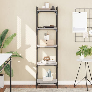 Bücherregal Grau Sonoma 40x30x154 cm