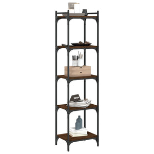 Bücherregal Braun Eiche Optik 5 Böden