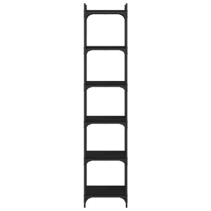 Bücherregal Schwarz mit 6 Böden