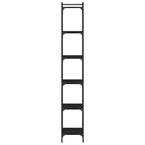 Bücherregal Schwarz mit 6 Böden