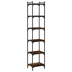 Bücherregal Räuchereiche 6 Böden 188 cm