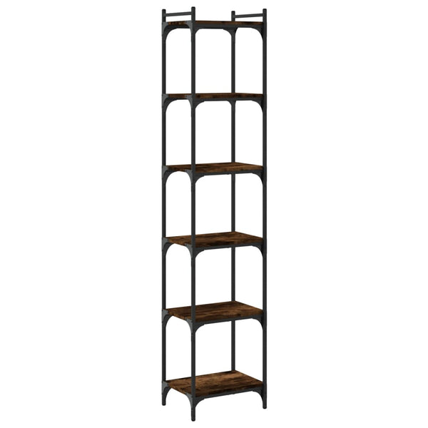Bücherregal Räuchereiche 6 Böden 188 cm