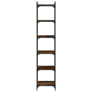 Bücherregal Räuchereiche 6 Böden 188 cm