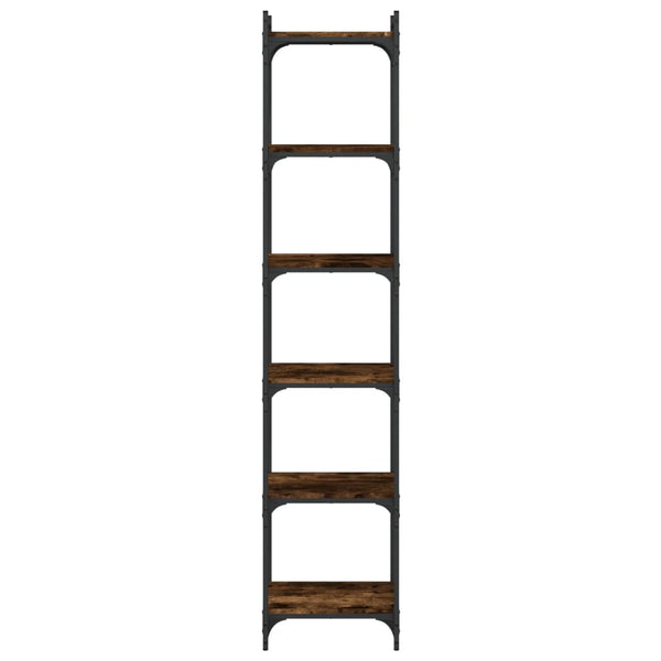 Bücherregal Räuchereiche 6 Böden 188 cm