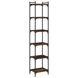 Bücherregal Räuchereiche 6 Böden 188 cm