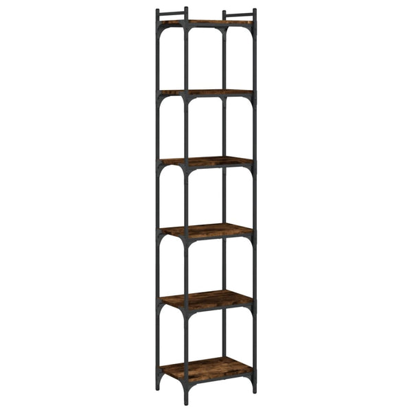 Bücherregal Räuchereiche 6 Böden 188 cm