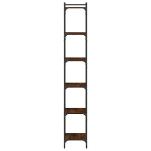Bücherregal Braun Eiche-Optik mit 6 Böden