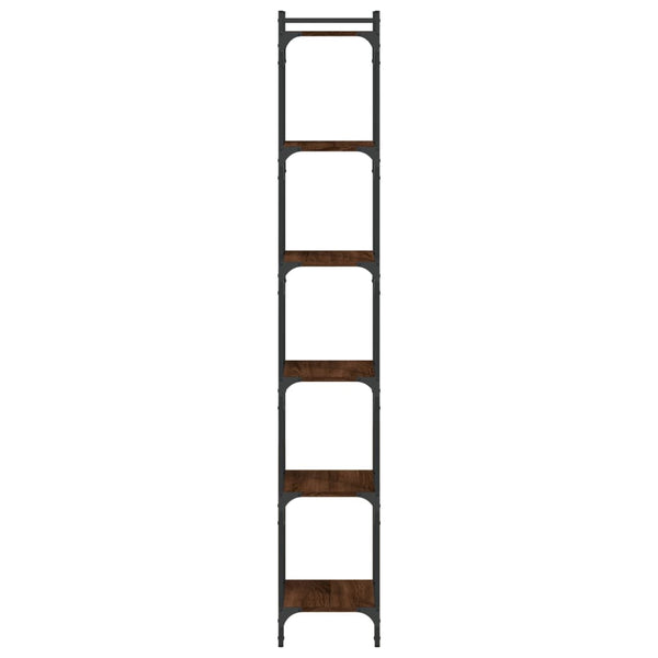 Bücherregal Braun Eiche-Optik mit 6 Böden