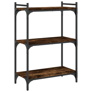 Bücherregal Räuchereiche, 3 Böden, 60 cm