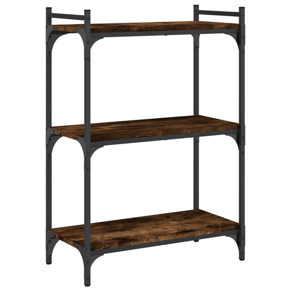 Bücherregal Räuchereiche, 3 Böden, 60 cm