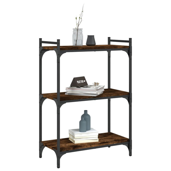 Bücherregal Räuchereiche, 3 Böden, 60 cm