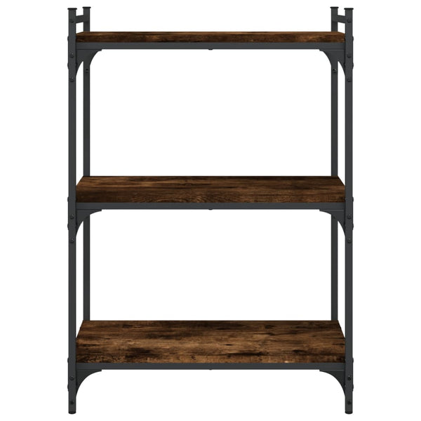 Bücherregal Räuchereiche, 3 Böden, 60 cm