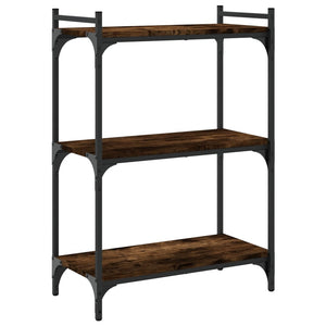 Bücherregal Räuchereiche, 3 Böden, 60 cm