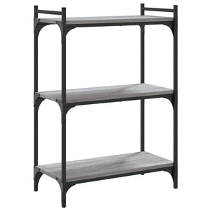 Bücherregal Grau Sonoma 60x30x86 cm
