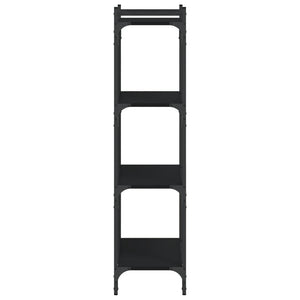 Schwarzes Bücherregal mit 4 Böden
