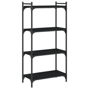 Schwarzes Bücherregal mit 4 Böden