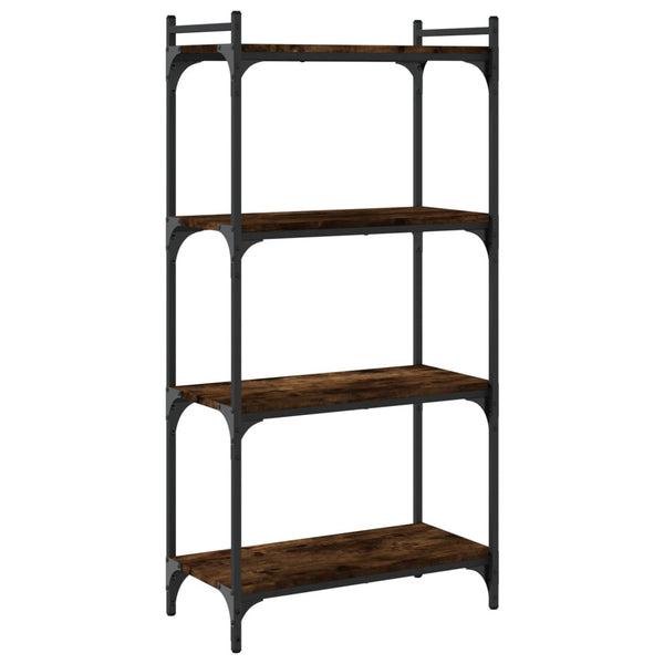 Bücherregal Räuchereiche 4 Böden 120 cm