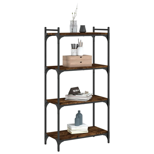 Bücherregal Räuchereiche 4 Böden 120 cm