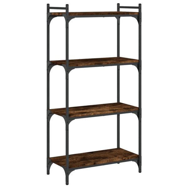 Bücherregal Räuchereiche 4 Böden 120 cm