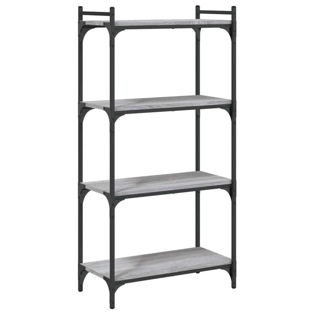 vidaXL Étagère à livres 4 niveaux gris Sonoma 60x30x120 cm en bois d'ingénierie