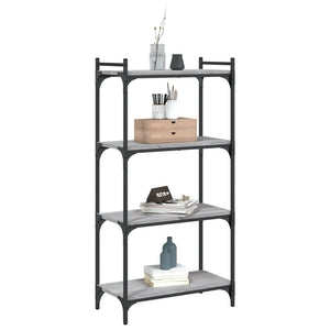 Bücherregal Grau Sonoma 60x30x120 cm