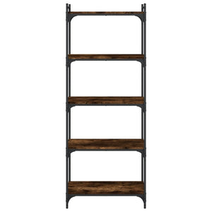 Bücherregal Räuchereiche, 5 Böden, 60x154 cm
