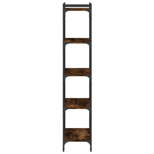 Bücherregal Räuchereiche, 5 Böden, 60x154 cm