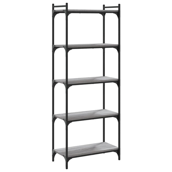 Bücherregal Grau Sonoma 60x30x154 cm
