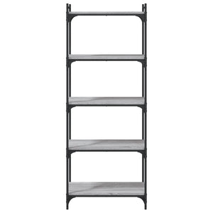 Bücherregal Grau Sonoma 60x30x154 cm